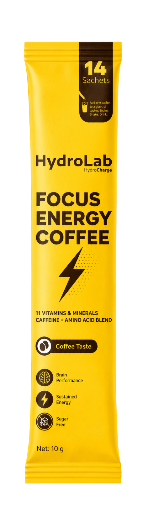 HYDROLAB Focus Energy Coffee sachet