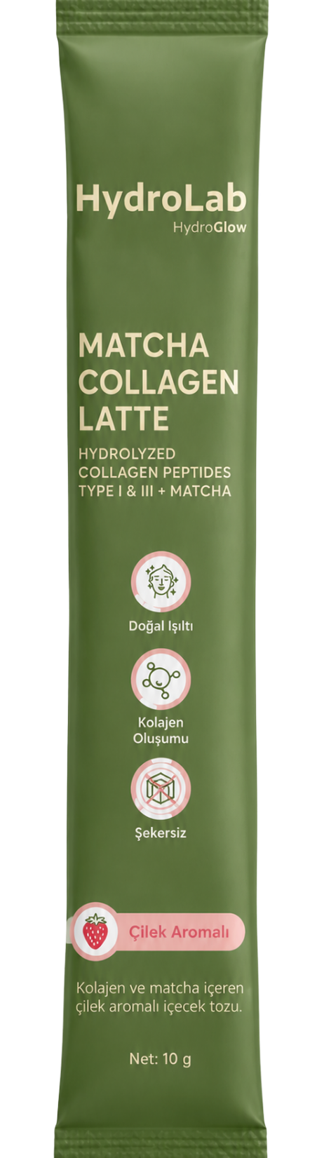 HYDROLAB Matcha Collagen Latte sachet