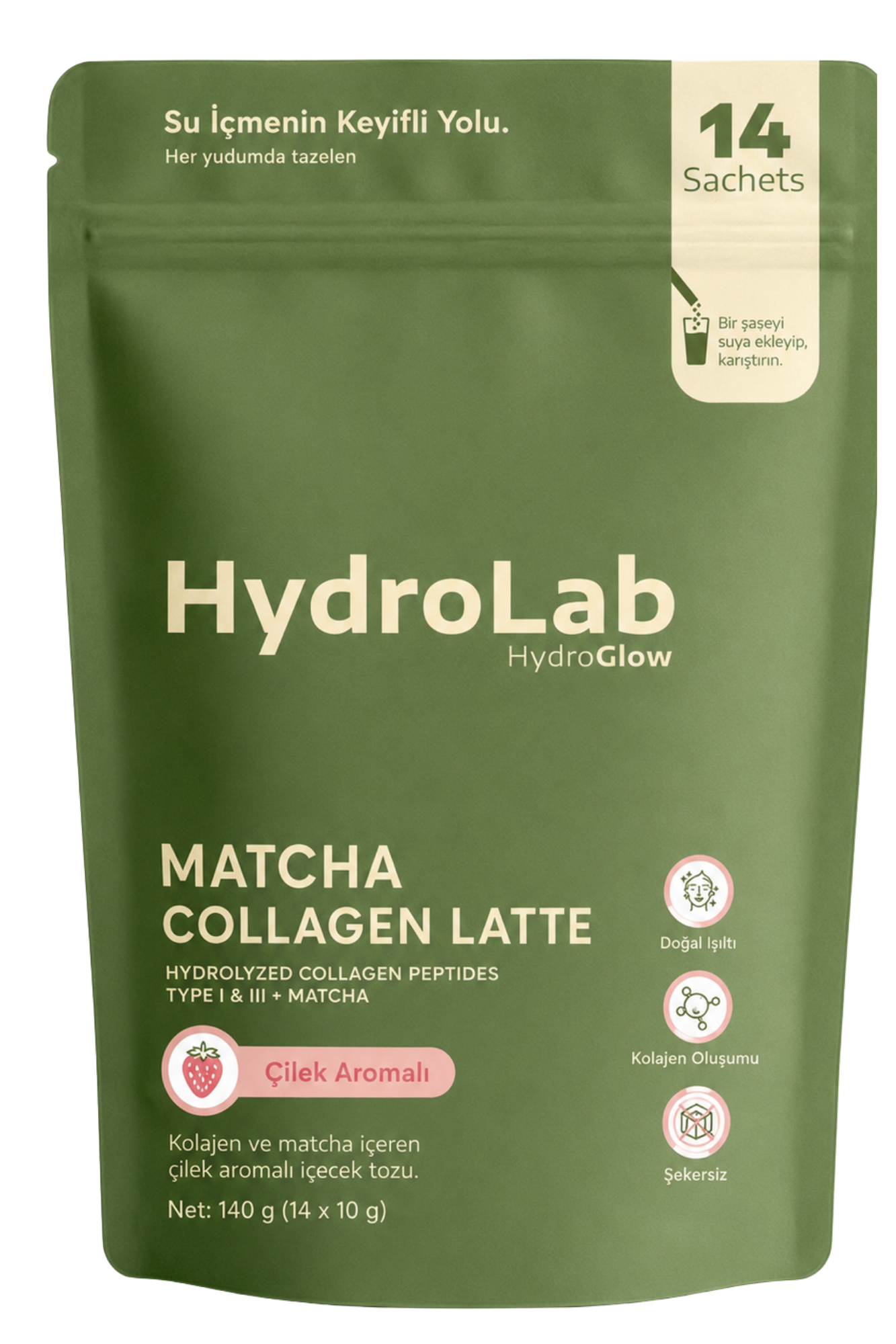 HYDROLAB Matcha Collagen Latte